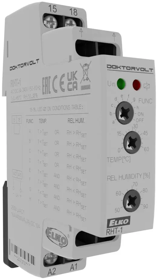 Hygrothermostat zur Temperaturüberwachung und -regelung ELKO 7263