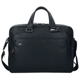 Piquadro Black Square Computer Briefcase Black