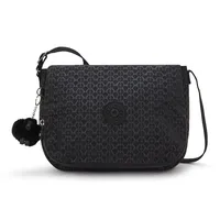 Kipling EARTHBEAT M Mittelgroße Umhängetaschen, Signature Emb (Schwarz)