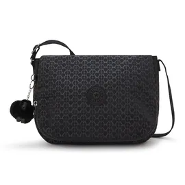 Kipling EARTHBEAT M Mittelgroße Umhängetaschen, Signature Emb (Schwarz)