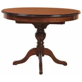 Casa Padrino Luxus Barock Esstisch Braun Ø 120 cm - Barockstil Esszimmer Möbel