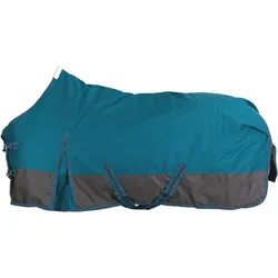 Weidedecke High Neck Polarfleece 600D BASICLINE petrol/graphit 95 CM