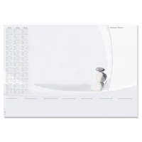 SIGEL H7370 Papier-Schreibtischunterlage DIN A2, Kalender 2027-2029 und Wochenplan, 30 Blatt, Schreibunterlage zum Abreißen aus nachhaltigem Papier