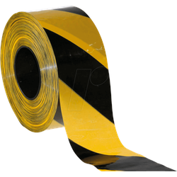 ABSPERRBAND SG - Absperrband 500 m x 80 mm, schwarz/gelb