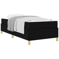 VidaXL Bettrahmen mit Matratze Schwarz 90 x 190 cm