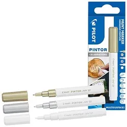 PILOT Pintor Celebrations Kreativmarker farbsortiert 1,0 mm, 3 St.