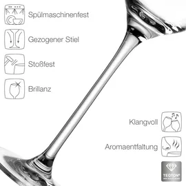 LEONARDO Cheers Weißweinglas Kristallglas 0,4 l 6 St.