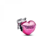 Pandora 793788C01 Pinkfarbener 2025 Abschluss Herz-Charm