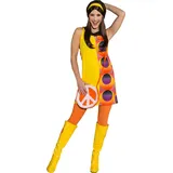 Karneval-Klamotten Disco Kostüm für Damen 70er Disco Kleid 70er Jahre Party Kleid Retro Damen-kostüm