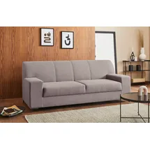 DOMO collection 2-Sitzer DOMO COLLECTION "Ledas kubisch und komfortabel, flache Armlehnen, eleganter Fuß", grau (stone), B:210cm H:83cm T:88cm, Sofas, in vielen Farben erhältlich