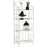 TPFGarden Standregal, Natur, Metall, 61.5x153x33 cm, Wohnzimmer, ,