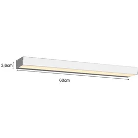 meine wunschleuchte Spiegelleuchte 2er Set Warmweiß Silber 60 cm
