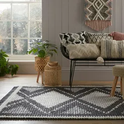 Kadima Design Eleganter `Swale Tess` Teppich mit Quasten & Textur - 120x170 cm