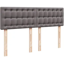 vidaXL Boxspringbett 140 x 200 cm Grau