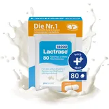 pro natura Lactrase 18000 – 80 Lactase Tabletten bei Lactose-Intoleranz, für den unbeschwerten Genuss von Milch und Milchprodukten