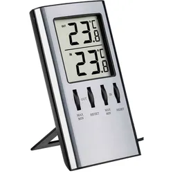 TFA - Thermometer - digital - kabelgebunden - Silber