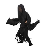 Funidelia | Dementor Kostüm - Harry Potter für Jungen, Zauberer, Hogwarts - Kostüme für Kinder & Verkleidung für Partys, Karneval & Halloween - Größe 10-12 Jahre - Schwarz