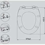 Primaster WC-Sitz New York abnehmbar, mit Absenkautomatik