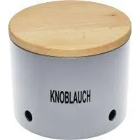 MAGU Knoblauchtopf & Zwiebeltopf CERA-Design Silver hellgrau - Hellgrau