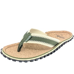 Gumbies Damen Kork Zehentrenner (vegan) - 38 - Corker Khaki