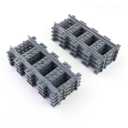 LEGO® City Eisenbahn Gerade Schienen Dunkelgrau - 53401 - Teile 50x