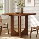 Tribesigns Esstisch, aus Holz für 2-4 Personen, 80 cm, kleiner Esstisch für Esszimmer, Küche, kleine Räume, vintagebraun