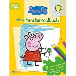 NELSON 511899 Peppa Pig: Mein Fenstermalbuch