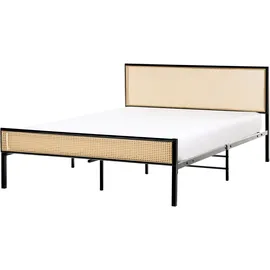 Beliani Avanton 140 x 200 cm Schwarz
