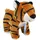 Bauer Plüsch Tiger 15 cm Beige