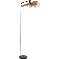 EGLO Stehleuchte Siruela schwarz natur 160 x 48 x