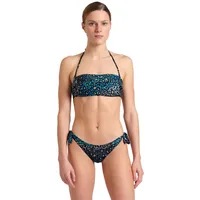 Arena Damen Women's Water Print Bandeau Bikini, Animalier, L