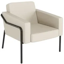 medso powered by paperflow Sessel MEDSO L Kunstleder 75,0 x 74,3 x 73,6 cm creme schwarz