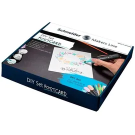 Schneider Postkarten weiß DIY Set, 1 Set