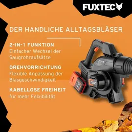 FUXTEC 40 Volt 2in1 Akku-laubbläser/-sauger, FX-E2LBS,
