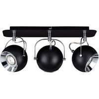 Spot-Light Deckenleuchte »BALL«, 3 flammig-flammig, LED-Leuchtmittel Inkl., LED wechselbar, dreh- und schwenkbarer Spot schwarz