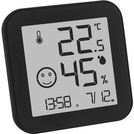 TFA Dostmann Black & WHITE Thermo-Hygrometer schwarz