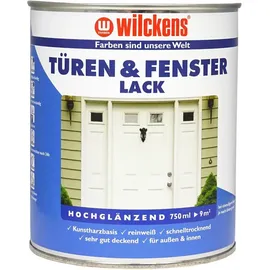 Wilckens Tür- und Fensterlack Weiß hochglänzend 0,75 l