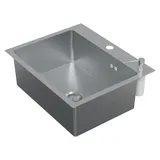 Hago Einbauspüle 55 x 45 cm Edelstahl Silber