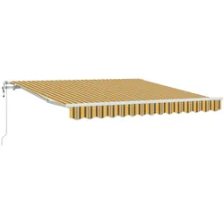 vidaXL Automatische Einziehbare Markise mit Mehrfarbenstreifen 350x250 cm