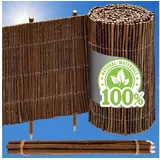 urfence Beeteinfassung 300 x 40 cm 3 Stück braun