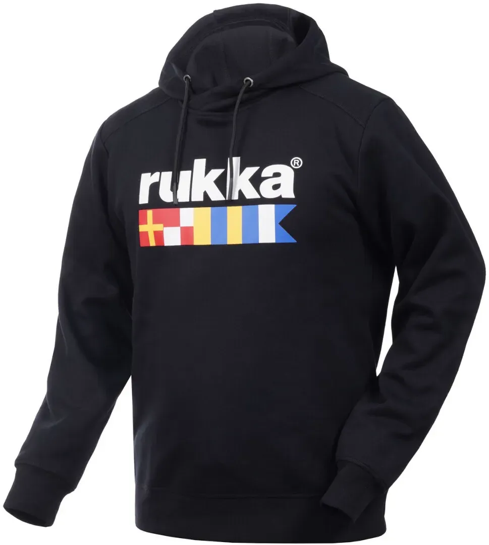 Rukka R-Crew 2.0 Hoodie, zwart, XL Voorman