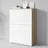 Home Affaire PC-Schrank HOME AFFAIRE "Vera, Sekretär, Home-Office-Schreibtisch mit LED-Beleuchtung", weiß (sonoma, weiß hochglanz), B:90cm H:125,1cm T:42cm, Sekretäre, Multifunktional mit Stauraum, klappbare Tischfläche, LED, B 90 cm