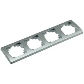 ChiliTec DELPHI 4-fach Rahmen Silber