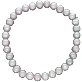 VIVANCE Armband Süßwasserzuchtperlen lavendel 6mm lila 18cm