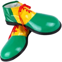 BESTOYARD Clown Schuhe Weihnachten Party Kostüm Stiefel Clown Schuhüberzieher für Frauen Männer (Grün)