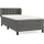 vidaXL Boxspringbett 100 x 200 cm Dunkelgrau