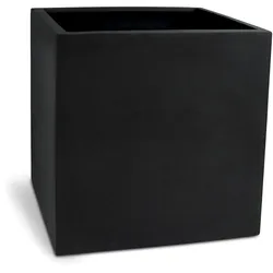 Polystone Pflanzwürfel - glatte Oberfläche 60 cm anthrazit