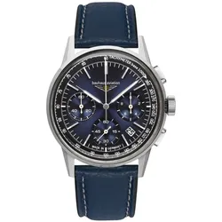 Bauhaus 2376-3 Herrenuhr Aviation Chronograph Dunkelblau
