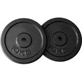 TILZ GEAR,Gusseisen-Hantelscheiben, 10 kg, Gewichtsscheiben, Fitnessgeräte, Teller-Set, Krafttrainingsgeräte, Langhantel-Gewichts-Set, 2.5 cm, Hantelgriff, Fitness-Gewichte, 2x10 kg Teller