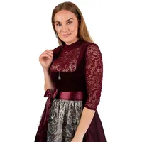 MarJo Dirndl Samt Dirndl 2tlg. - VEITSBRONN - wine/taupe 32